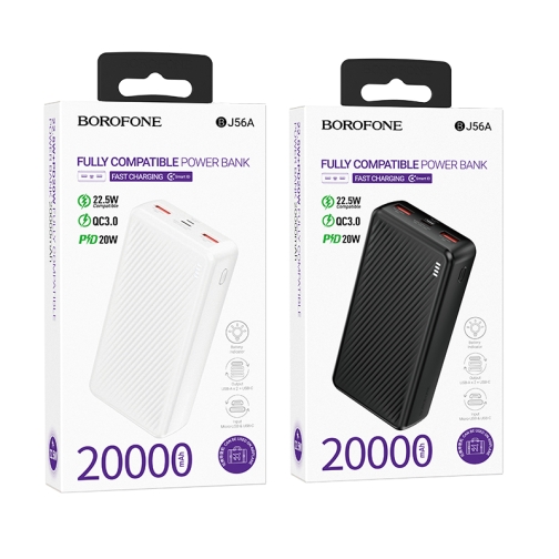 Купити Універсальна Мобільна Батарея Power Bank Borofone BJ56A Graceful 22.5W+PD20W 20000 mAh, 2