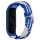Купить Ремешок для Xiaomi Mi Band 3/4/5/6/7 Elastic Adjustment Blue/White