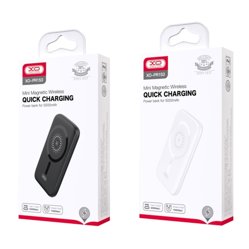Купить Power Bank XO PR153 PD20W Magnetic wireless 15W Type-C 5000mAh, 2