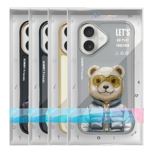 Купить Чехол TPU+PC Nimmy 3D with Metal Buttons для iPhone 16, 2