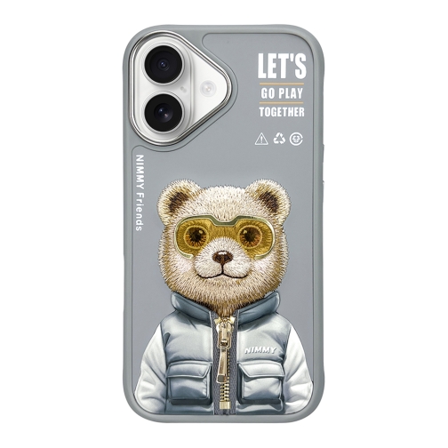 Купить Чехол TPU+PC Nimmy 3D with Metal Buttons для iPhone 16, 3