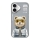 Купить Чехол TPU+PC Nimmy 3D with Metal Buttons для iPhone 16 Bear Grey