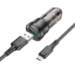 Купить Авто Зарядное Устройство Borofone BZ23 1USB QC18W+Micro, 6