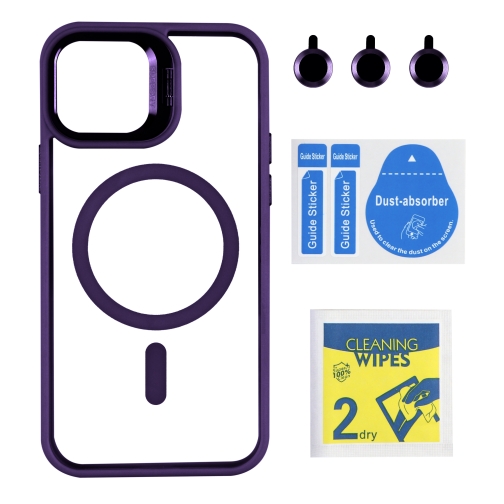 Купити Чохол TPU+PC+Metal Stand Case with MagSafe and Camera Lenses для iPhone 12/12 Pro, 4