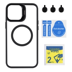 Купити Чехол TPU+PC+Metal Stand Case with MagSafe and Camera Lenses для iPhone 12 Pro Max Купити Чехол TPU+PC+Metal Stand Case with MagSafe and Camera Lenses для iPhone 12 Pro Max