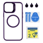 Купити Чехол TPU+PC+Metal Stand Case with MagSafe and Camera Lenses для iPhone 12 Pro Max, 4