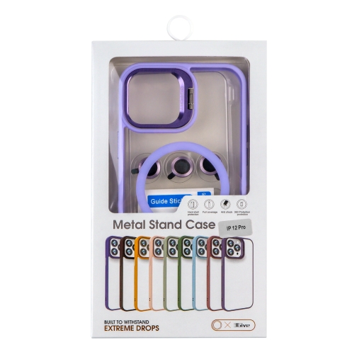 Купити Чохол TPU+PC+Metal Stand Case with MagSafe and Camera Lenses для iPhone 12/12 Pro, 9