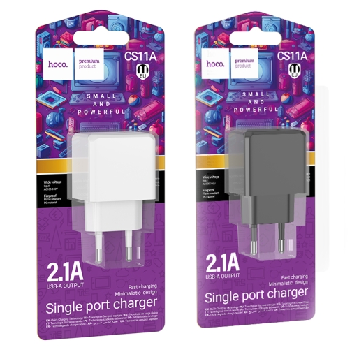 Купити Мережевий Зарядний Пристрій Hoco CS11A 1USB 2.1A, 2