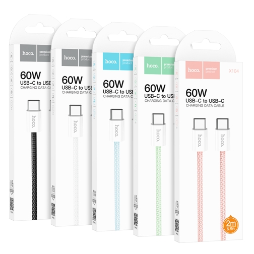 Купити Кабель USB Hoco X104 Source 60W Type-C to Type-C 2m, 14