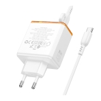 Купити Мережевий Зарядний Пристрій Borofone BAS34A 2Type-C/1USB PD/QC 65W Type-C to Type-C, 6