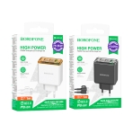 Купити Мережевий Зарядний Пристрій Borofone BAS34A 2Type-C/1USB PD/QC 65W Type-C to Type-C, 9