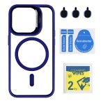 Купити Чохол TPU+PC+Metal Stand Case with MagSafe and Camera Lenses для iPhone 15 Pro, 4