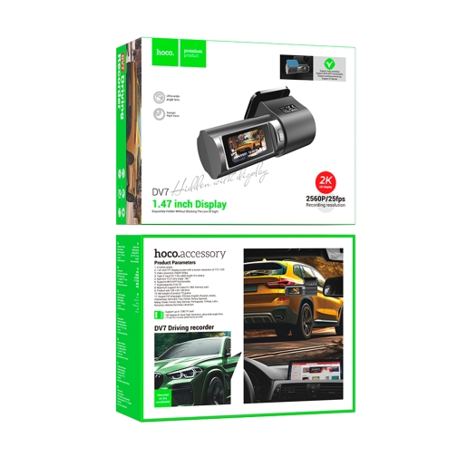 Купить Видеорегистратор Hoco DV7 1.47-inch 2K DisplayTFT/WI-FI, 2