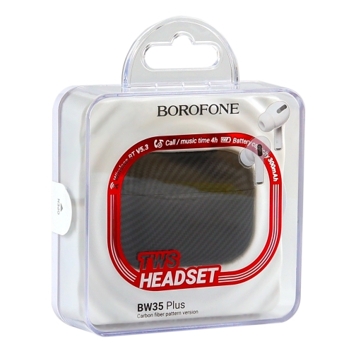Купити Бездротова Стерео Гарнітура Borofone BW35 Plus TWS (carbon version), 2