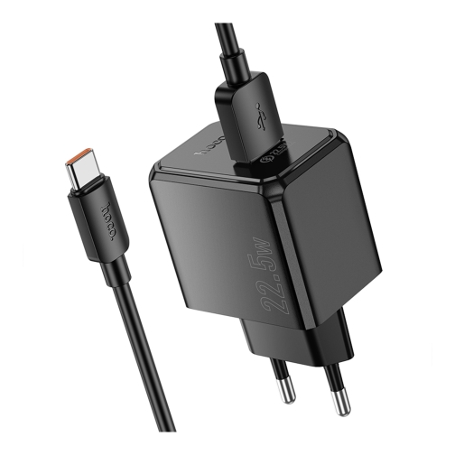 Купити Мережевий Зарядний Пристрій Hoco CS17A 1USB Multi-Protocol 22.5W+USB to Type-C, 4