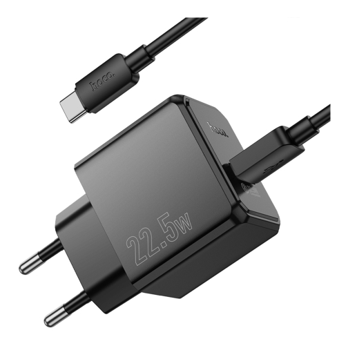Купити Мережевий Зарядний Пристрій Hoco CS17A 1USB Multi-Protocol 22.5W+USB to Type-C, 6