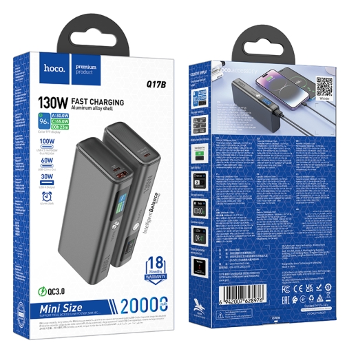 Купить Power Bank Hoco Q17B Electric PD130W 20000 mAh, 2