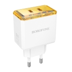 Купити Мережевий Зарядний Пристрій Borofone BAS33A 2USB-C PD/QC45W, 5
