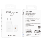 Купити Мережевий Зарядний Пристрій Borofone BA82A 1USB-C PD/QC 25W, 2