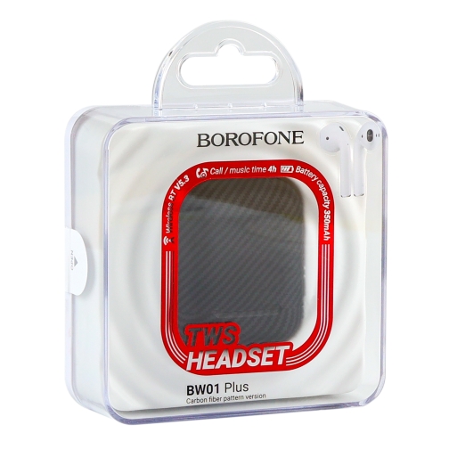Купить Блютуз Стерео Гарнитура Borofone BW01 Plus TWS (carbon version), 2
