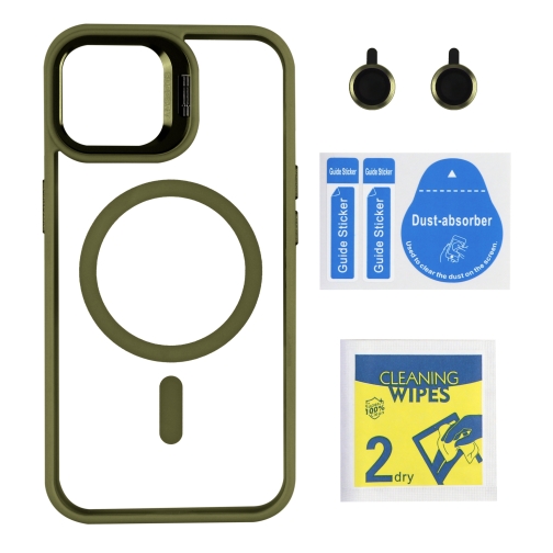 Купити Чохол TPU+PC+Metal Stand Case with MagSafe and Camera Lenses для iPhone 15, 6