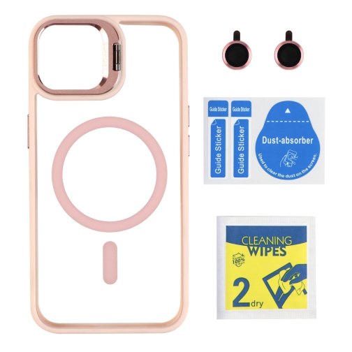 Купити Чохол TPU+PC+Metal Stand Case with MagSafe and Camera Lenses для iPhone 15, 9