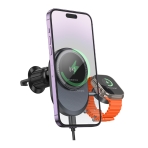 Купити Автотримач Borofone BH219 Fine 2-in-1 Magnetic Wireless 15W, 3