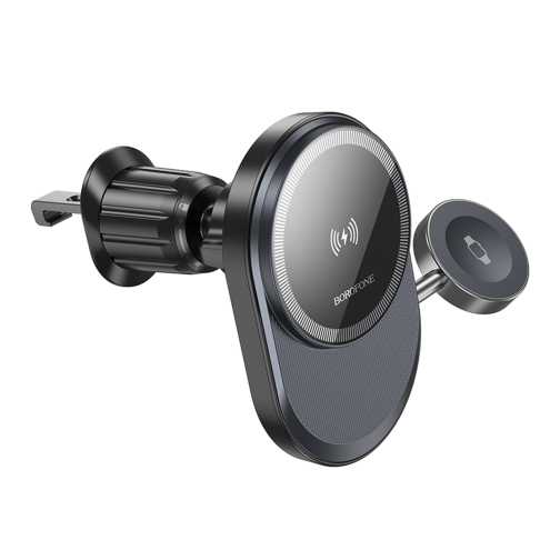 Купити Автотримач Borofone BH219 Fine 2-in-1 Magnetic Wireless 15W, 4