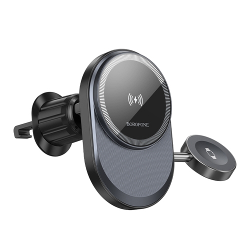 Купити Автотримач Borofone BH219 Fine 2-in-1 Magnetic Wireless 15W, 5