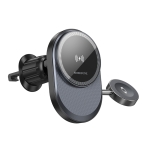 Купити Автотримач Borofone BH219 Fine 2-in-1 Magnetic Wireless 15W, 5