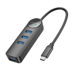 Купити Хаб USB Borofone DH5 4-in-1 (Type-C to USB3.0*4)(L=0.2M)