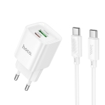 Купити Мережевий Зарядний Пристрій Hoco C147A 1USB-C/1USB PD/QC 20W+Type-C to Type-C