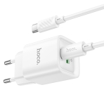 Купити Мережевий Зарядний Пристрій Hoco C147A 1USB-C/1USB PD/QC 20W+Type-C to Type-C, 6