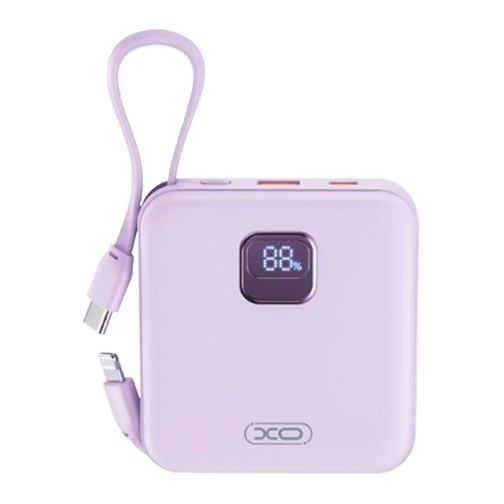 Купити Універсальна Мобільна Батарея Power Bank XO PR235 22.5W with built-in iP and TYPE-C cable 10000 mAh, 5