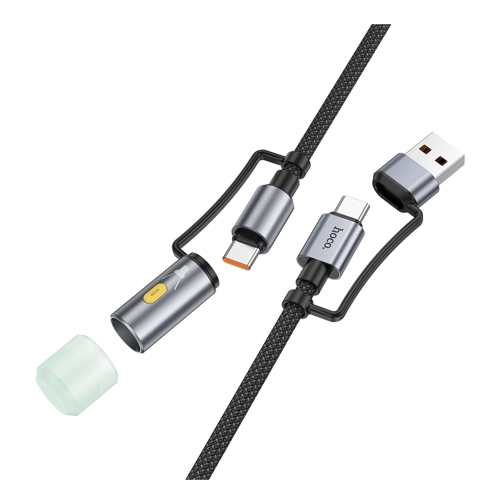 Купити Кабель USB Hoco U138 USB/USB-C to USB-C/LED Light 1.2m, 3