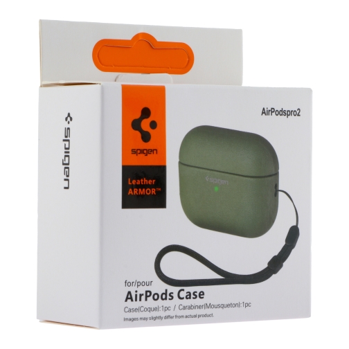 Купити Футляр TPU Spigen Leather Armor для Airpods Pro, 2