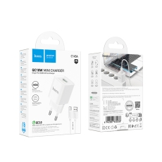 Купить Сетевое Зарядное Устройство Hoco C145A 1USB QC 18W+USB to Type-C