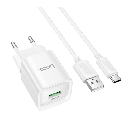 Купить Сетевое Зарядное Устройство Hoco C145A 1USB QC 18W+USB to Type-C, 3