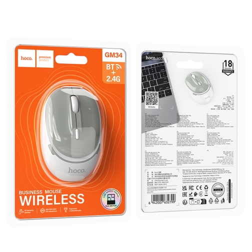 Купити Бездротова Миша Hoco GM34 Nuevo dual mode (2.4G + Bluetooth (3.0+5.2)), 2