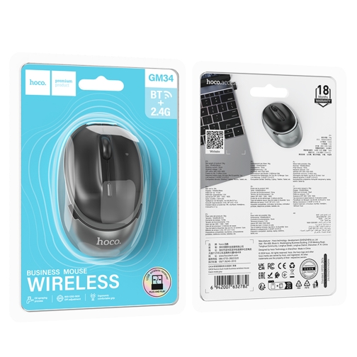 Купити Бездротова Миша Hoco GM34 Nuevo dual mode (2.4G + Bluetooth (3.0+5.2)), 3