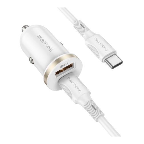 Купить Авто Зарядное Устройство Borofone BZ22 1USB/1USB-C QC/PD30W+Type-C to Type-C, 3