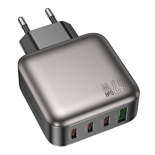 Купить Сетевое Зарядное Устройство Borofone BAS57A 3USB-C/1USB PD/QC 67W GAN, 3