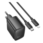 Купить Сетевое Зарядное Устройство Hoco CS61A 1USB/1USB-C PD/QC 30W+Type-C to Lightning, 3