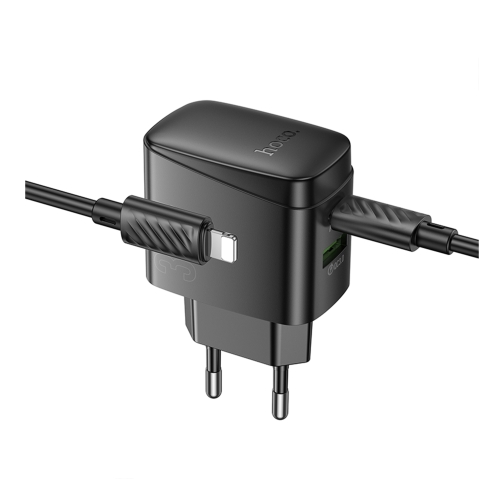 Купить Сетевое Зарядное Устройство Hoco CS61A 1USB/1USB-C PD/QC 30W+Type-C to Lightning, 5