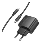 Купить Сетевое Зарядное Устройство Hoco CS61A 1USB/1USB-C PD/QC 30W+Type-C to Lightning, 7