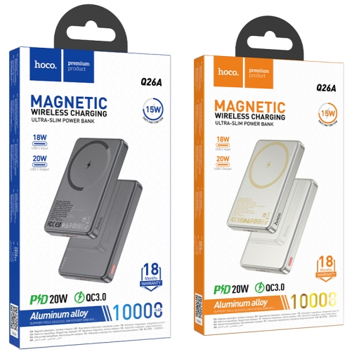 Купити Універсальна Мобільна Батарея Power Bank Hoco Q26A Joy PD20W magnetic fast charging 10000mAh, 2