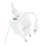 Купити Мережевий Зарядний Пристрій Borofone BAS44A 1USB-C/1USB PD/QC 20W+Type-C to Lightning, 4