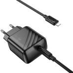 Купити Мережевий Зарядний Пристрій Hoco CS24A 1USB-C PD/QC 25W+Type-C to Lightning, 6