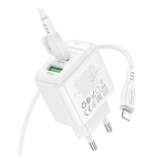 Купить Сетевое Зарядное Устройство Borofone BAS45A 1USB-C/1USB PD/QC 30W+Type-C to Lightning, 5