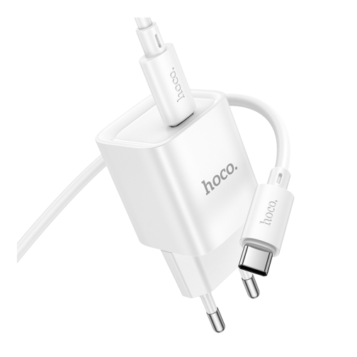 Купити Мережевий Зарядний Пристрій Hoco C146A 1USB-C PD/QC 20W+Type-C to Type-C, 5